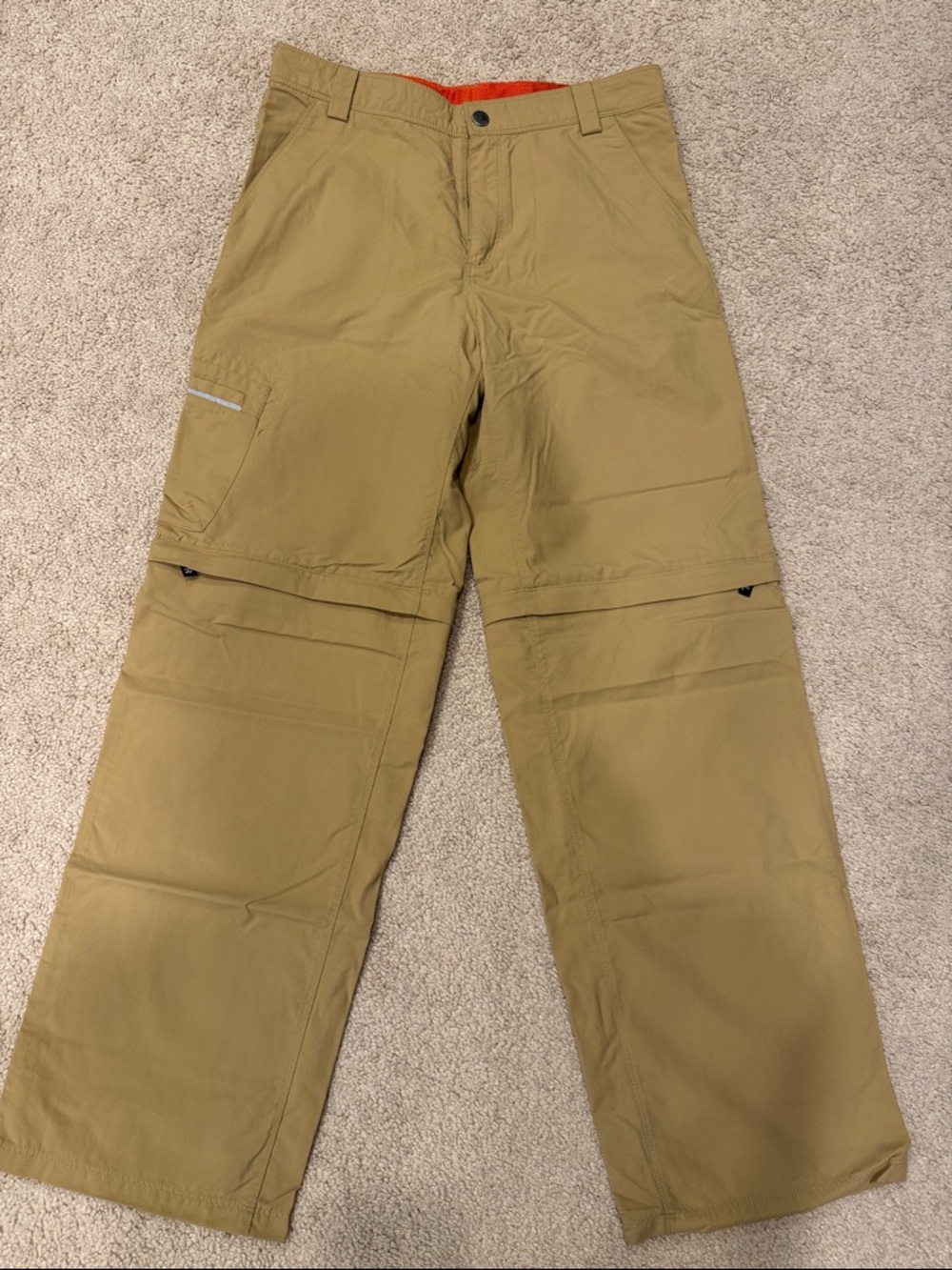 The North Face Boy’s Convertible Khaki Cargo Pants - Lightweight Utility Style